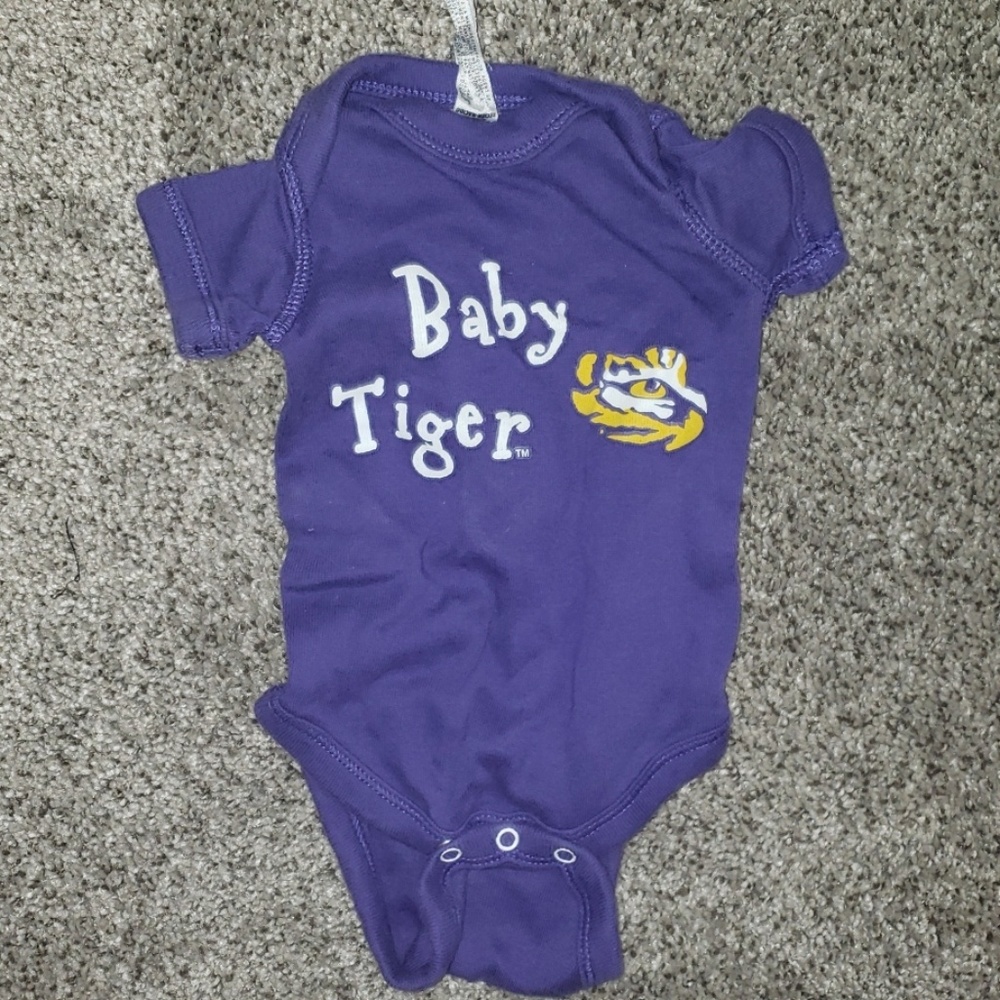 Lsu tigers onesie